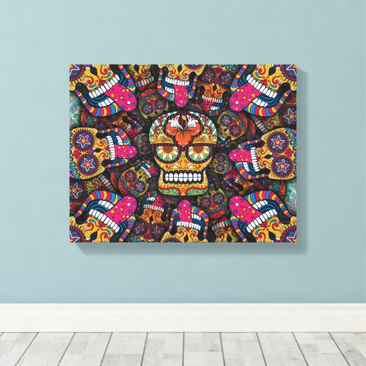 Zuckerrohrmuster Leinwanddruck (Insitu (Holzboden))