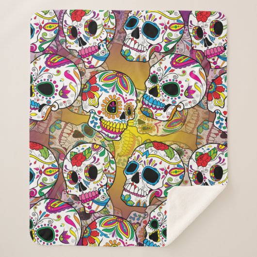 Zuckerrohrmuster Sherpadecke (Vorderseite)