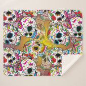 Zuckerrohrmuster Sherpadecke (Vorderseite (Horizontal))