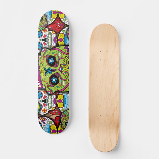 Zuckerrohrmuster Skateboard (Vorderseite)