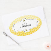 Zuckerrübe Ovaler Aufkleber (Umschlag)