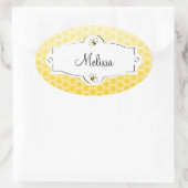 Zuckerrübe Ovaler Aufkleber (Tasche)