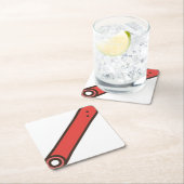 Zuckerrübe Rechteckiger Pappuntersetzer (Vor Ort)