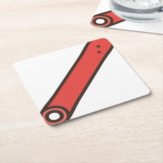 Zuckerrübe Rechteckiger Pappuntersetzer (angewinkelt)