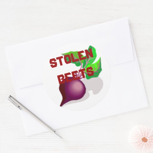 Zuckerrübe Runder Aufkleber (Umschlag)