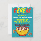 Zuckerrübe und süße Überraschungen: Ein Cerealien- Einladung (Vorderseite)