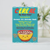 Zuckerrübe und süße Überraschungen: Ein Cerealien- Einladung (Stehend Vorderseite)