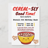 Zuckerrübe und süße Überraschungen: Ein Cerealien- Einladung (Vorderseite)