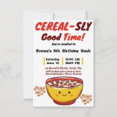 Zuckerrübe und süße Überraschungen: Ein Cerealien- Einladung (Vorderseite)