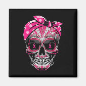 Zuckerrüben-Brustkrebs-Bewusstsein rosa Ribbon Ca Magnet (Vorne)