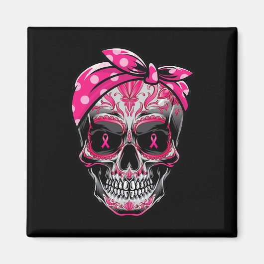 Zuckerrüben-Brustkrebs-Bewusstsein rosa Ribbon Ca Magnet (Vorne)