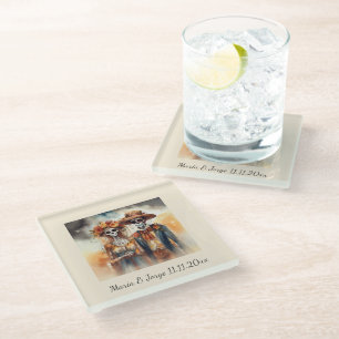 Zuckerrüben, Gewürze Glasuntersetzer