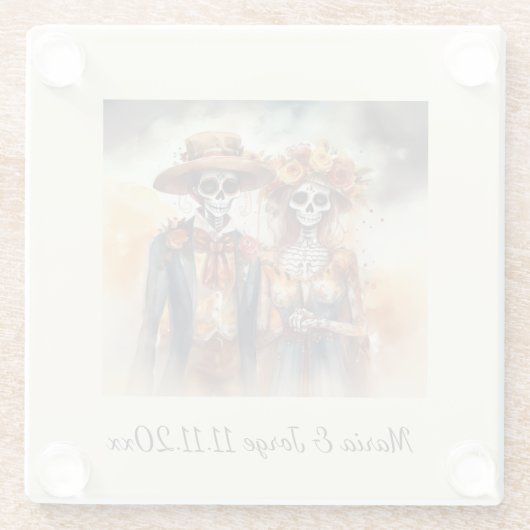 Zuckerrüben, Gewürze Glasuntersetzer (Rückseite)