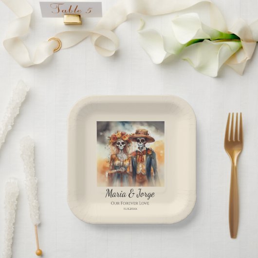 Zuckerrüben, Gewürze Pappteller (Hochzeit)