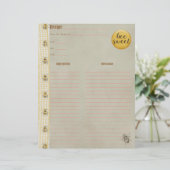 Zuckerrüben-Kochbuch-Beilage (Stehend Vorderseite)