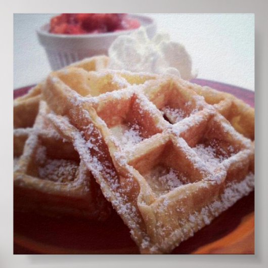 Zuckerrüben und frische Erdbeeren Poster (Vorne)