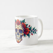 Zuckerschädel 2 kaffeetasse (VorderseiteRechts)