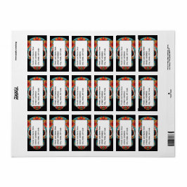 Zuckerschädel Adressaufkleber