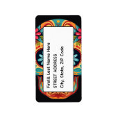 Zuckerschädel Adressaufkleber (Vorne)