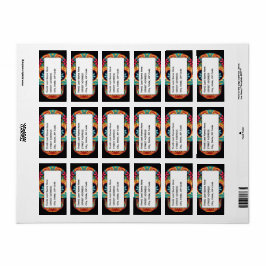 Zuckerschädel Adressaufkleber