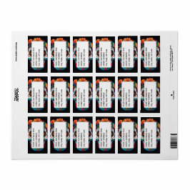 Zuckerschädel Adressaufkleber