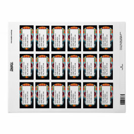 Zuckerschädel Adressaufkleber