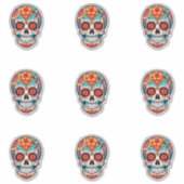 Zuckerschädel Aufkleber (Vorderseite)