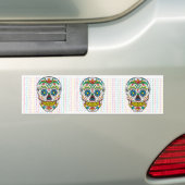 Zuckerschädel Autoaufkleber (Auf Auto)