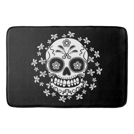 Zuckerschädel Badematte (Vorderseite)