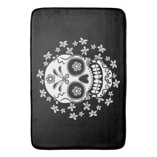 Zuckerschädel Badematte (Vorderseite Vertikal)