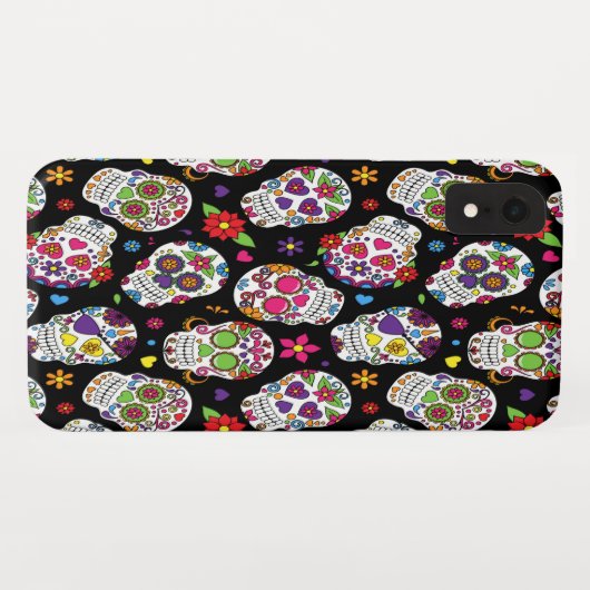 Zuckerschädel Beängstigend und blutig einschüchter Case-Mate iPhone Hülle (Rückseite (Horizontal))