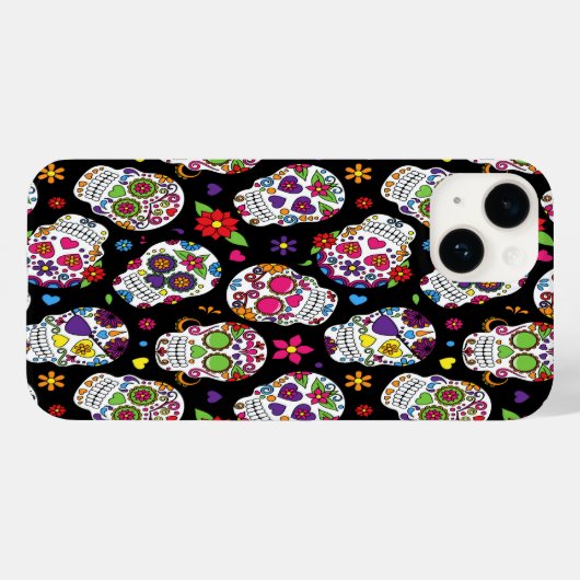 Zuckerschädel Beängstigend und blutig einschüchter Case-Mate iPhone Hülle (Rückseite (Horizontal))