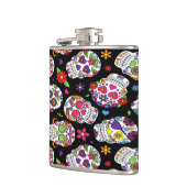 Zuckerschädel Beängstigend und blutig einschüchter Flachmann (Links)