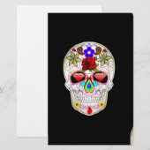 Zuckerschädel Briefpapier (Vorne/Hinten)