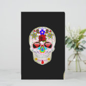 Zuckerschädel Briefpapier (Stehend Vorderseite)