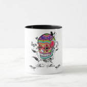 Zuckerschädel Calaveras Dia De Los Muertes Art Tasse (Zentrum)