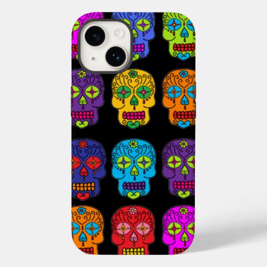 Zuckerschädel Case-Mate iPhone Hülle (Rückseite)