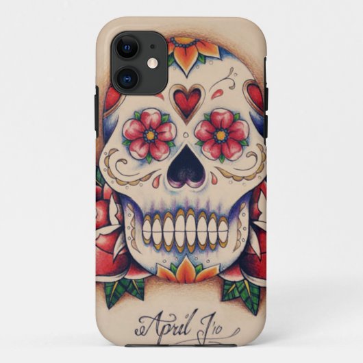 Zuckerschädel Case-Mate iPhone Hülle (Rückseite)
