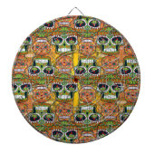 Zuckerschädel Dartscheibe (vorne)