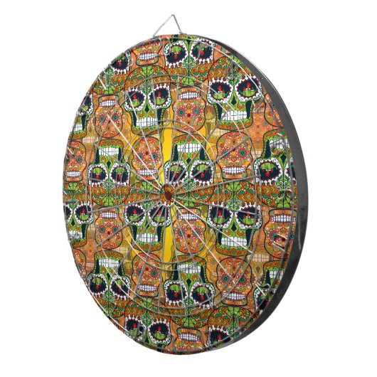 Zuckerschädel Dartscheibe (Vorderseite rechts)