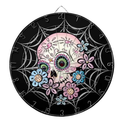 Zuckerschädel Dartscheibe (vorne)