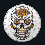 Zuckerschädel Dartscheibe<br><div class="desc">Ein Zuckerschädel mit Blume Dart Board für etwas Spaß zu Halloween oder zu jeder Jahreszeit!</div>