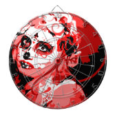 Zuckerschädel Dartscheibe (vorne)