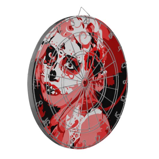 Zuckerschädel Dartscheibe (Vorderseite Links)