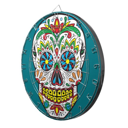 Zuckerschädel Dartscheibe (Vorderseite rechts)