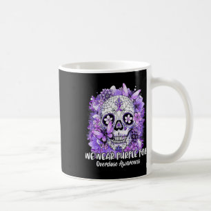 Zuckerschädel, den wir für Überdosierungsbewusstse Kaffeetasse