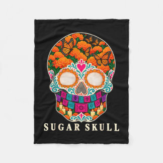 Zuckerschädel Dia de los Muertos Fleecedecke