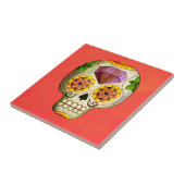 Zuckerschädel Dia de Los Muertos Mexican Fliese (Seite)
