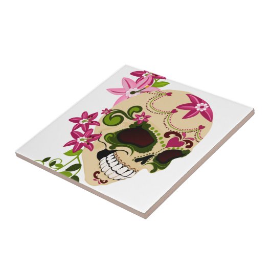 Zuckerschädel [Día de Muertos] Fliese (Seite)