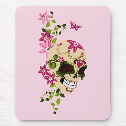 Zuckerschädel [Día de Muertos] Mousepad (Vorne)